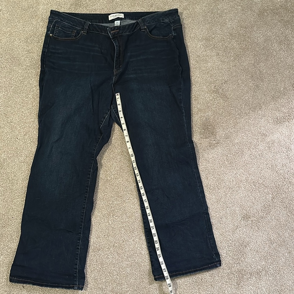 Lane Bryant Mid-Rise Boot Cut Jeans, size 24S, EUC - Picture 5 of 8